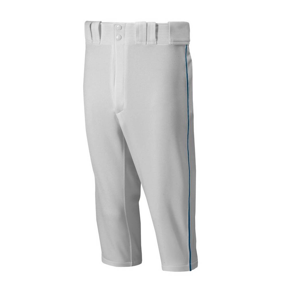 Pantalones Mizuno Beisbol Premier Short Piped Para Hombre Grises/Azul Marino 4057192-WN